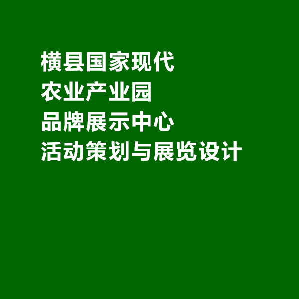 广西横县现代产业园室内展馆整体形象设计